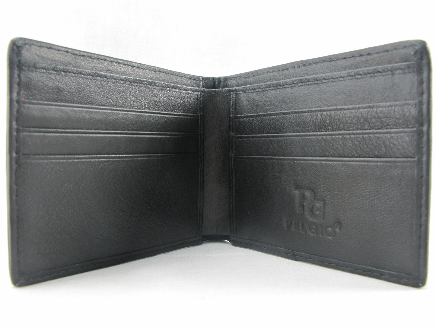 Genuine Crocodile Backbone Skin Leather Men's Bifold Wallet