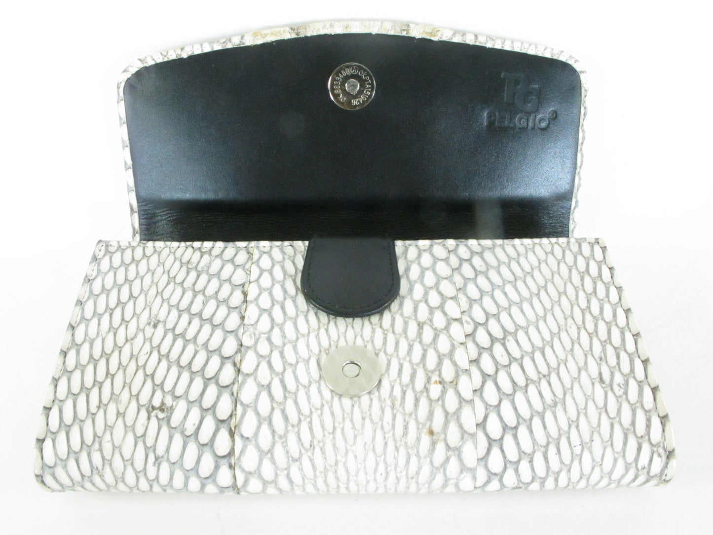 Genuine Cobra Snake Skin with Head Women's Trifold Clutch Wallet Purse