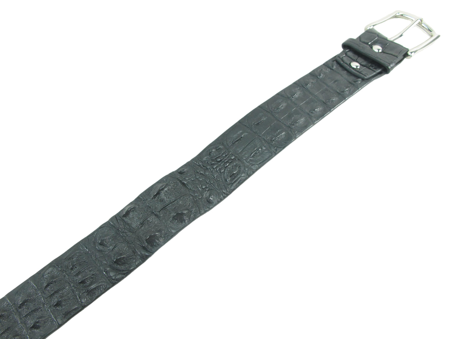 Genuine Crocodile Double Hornback Skin Leather Luxury Casual Men's Belt