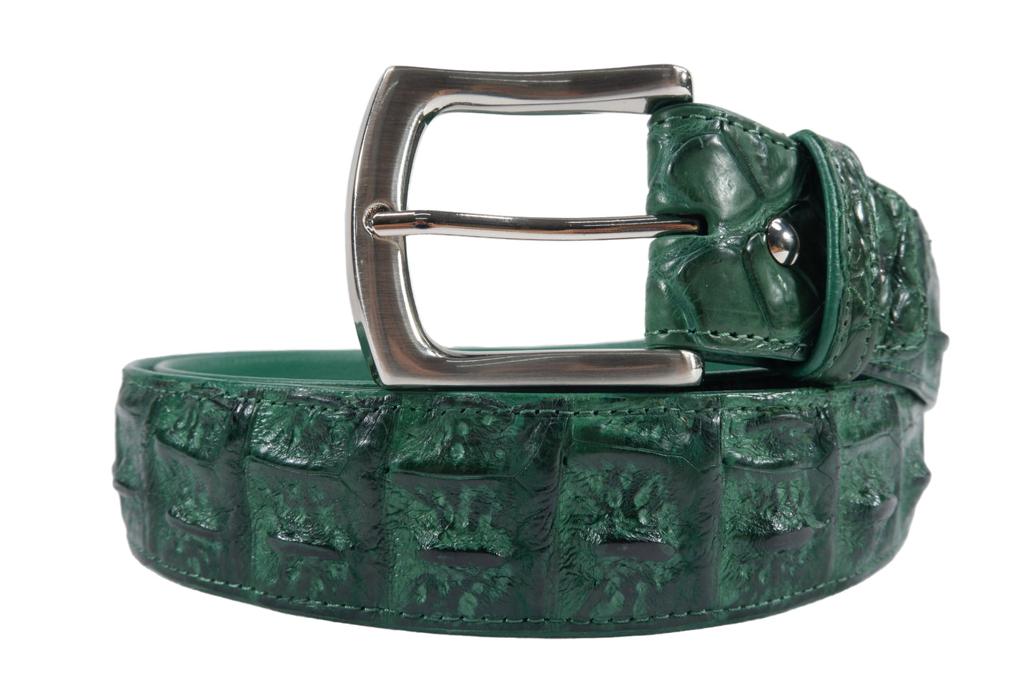 Genuine Crocodile Hornback Skin Leather Casual Men's Belt