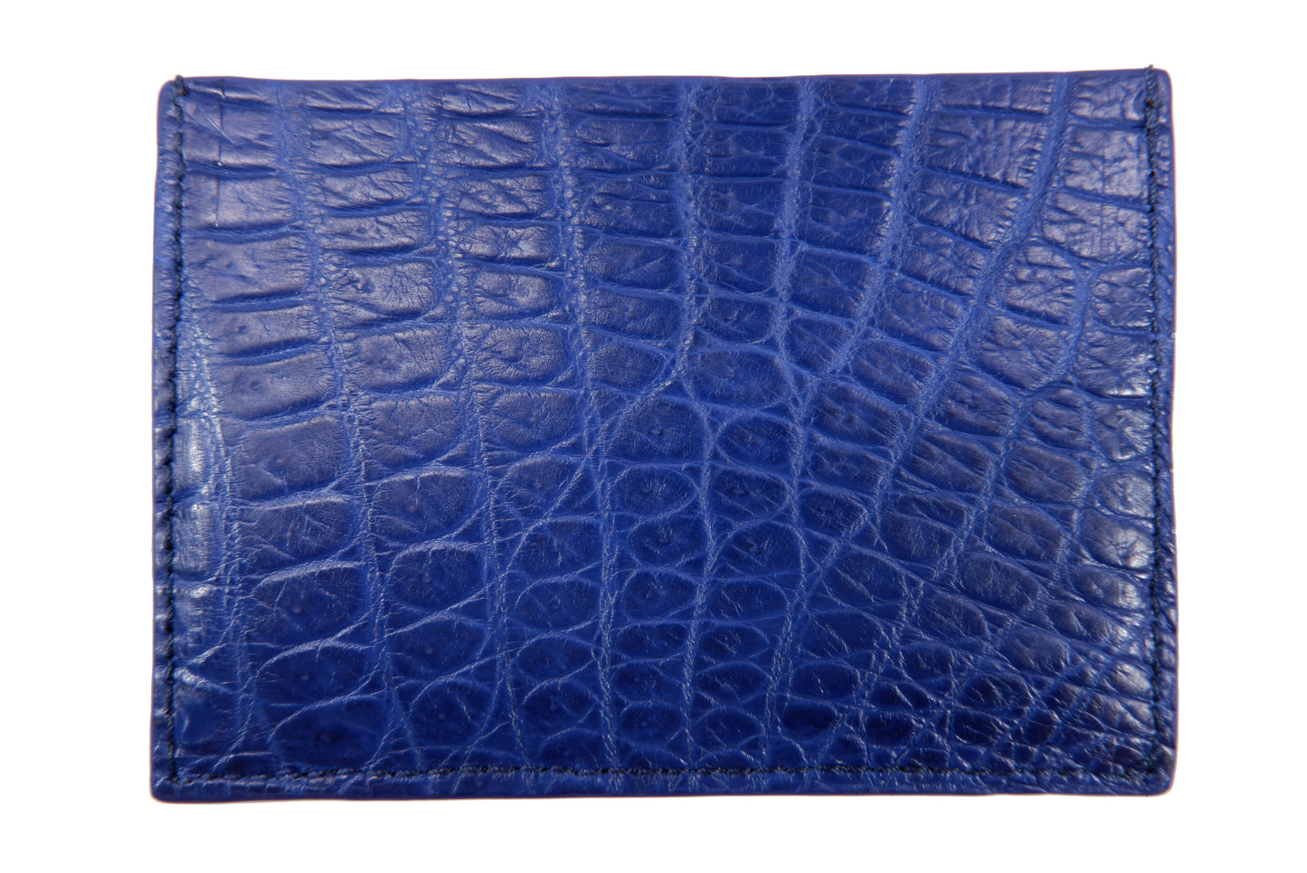 Genuine Crocodile Skin Leather Slim Business & Credit Card Holder Sleeve Wallet with Crocodile Design