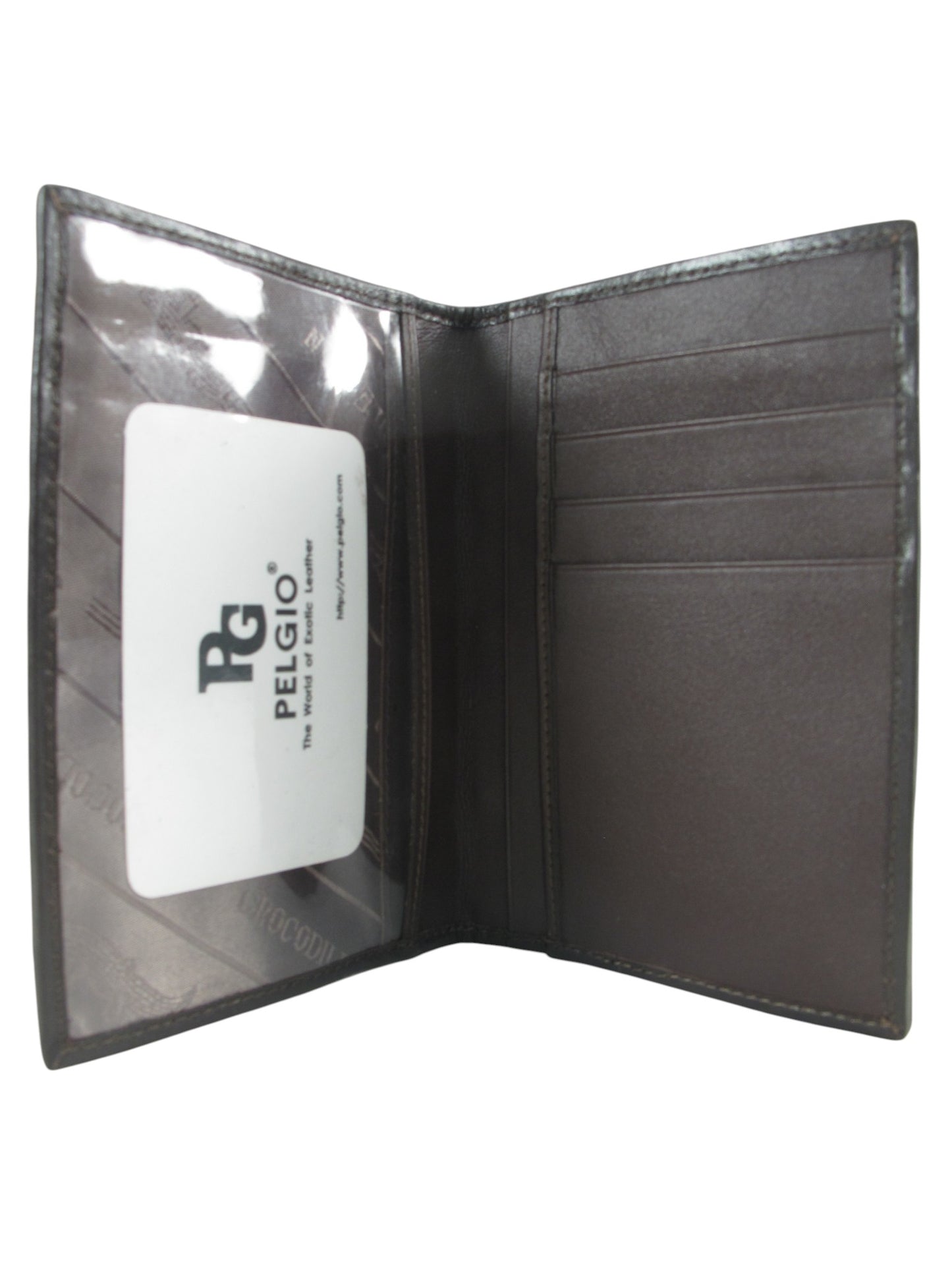 Genuine Crocodile Belly Skin Leather Luxury Passport & Card Holder Wallet