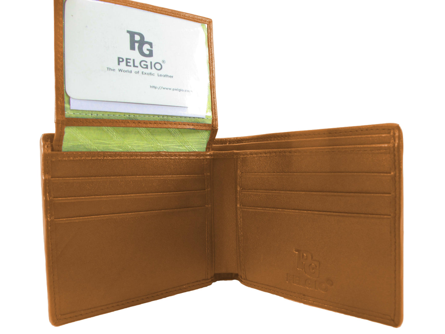 Genuine Crocodile Head Bump Skin Leather Bifold Wallet