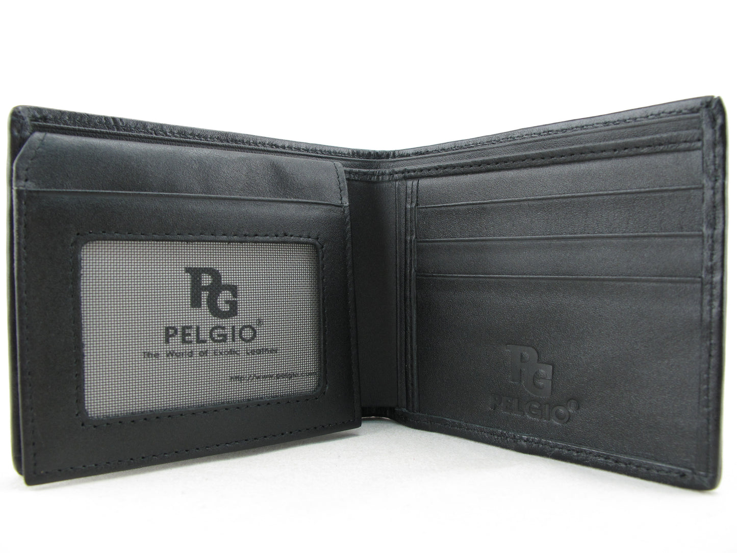 Genuine Crocodile Half Backbone Skin Leather Soft & Slim Bifold Wallet