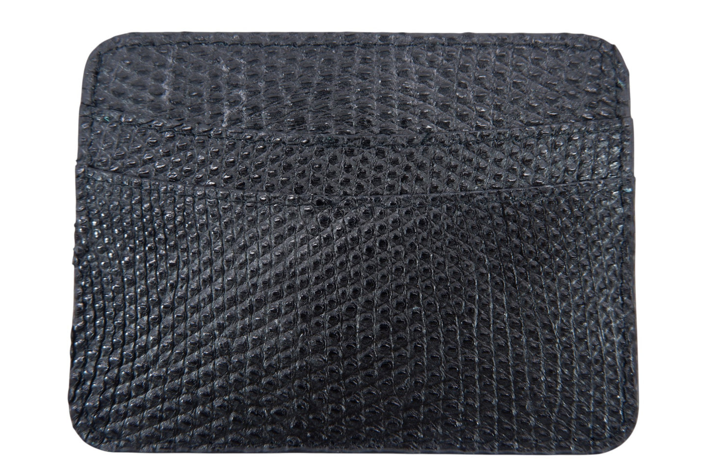 Genuine Lizard Skin Leather Slim Business & Credit Card Holder Wallet