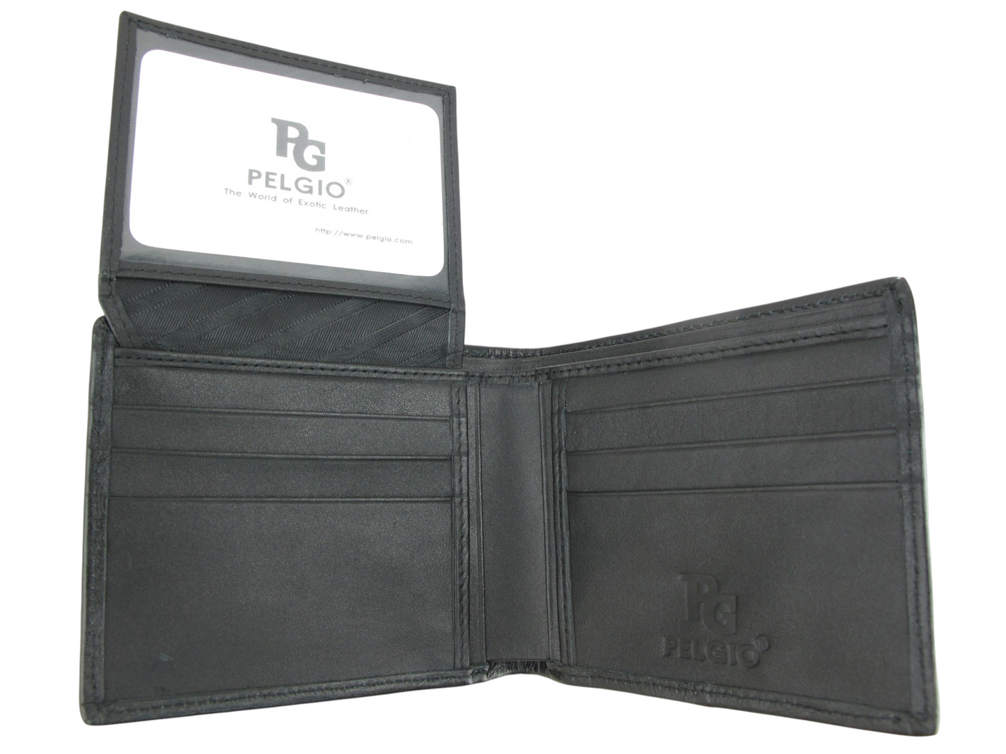 Genuine Lizard Skin Leather Bifold Wallet