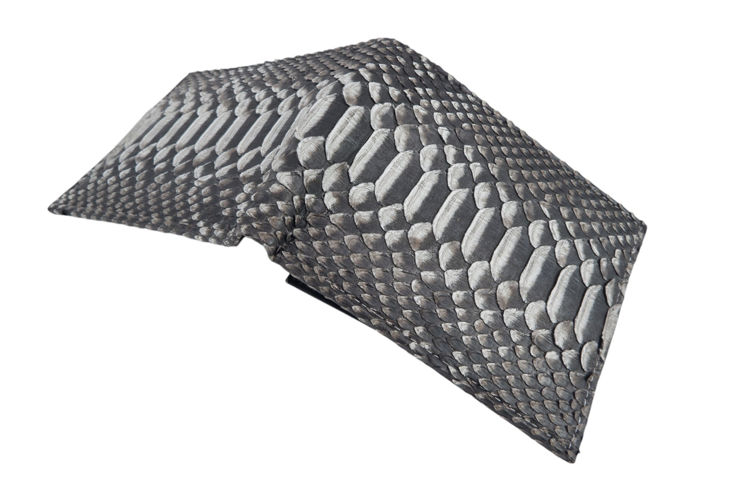 Genuine Python Belly Snake Skin Leather Soft Bifold Wallet
