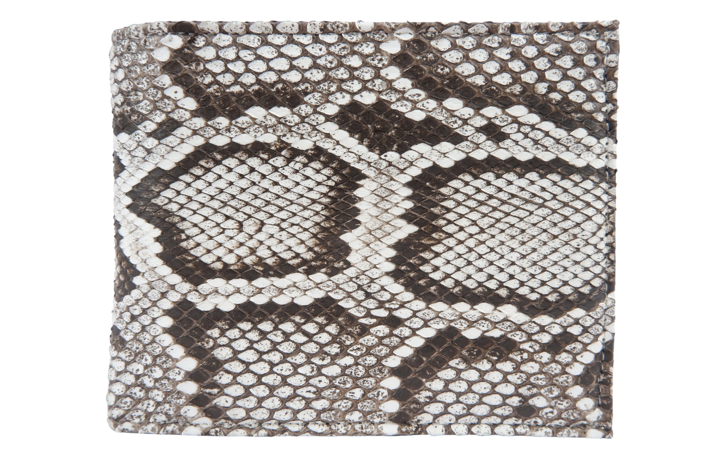 Genuine Burmese Python Skin Leather Removable Bifold Wallet