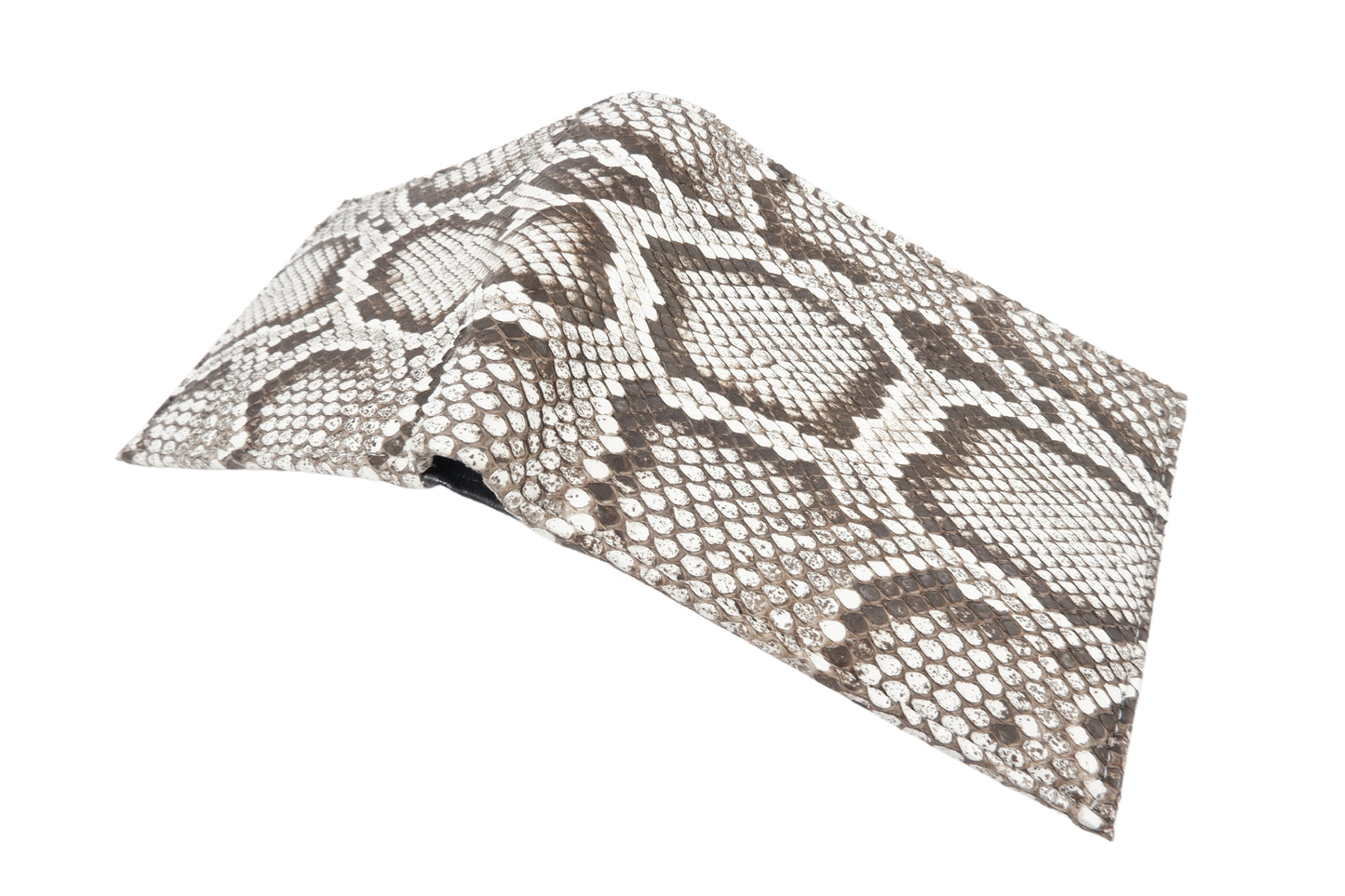 Genuine Burmese Python Skin Leather Removable Bifold Wallet