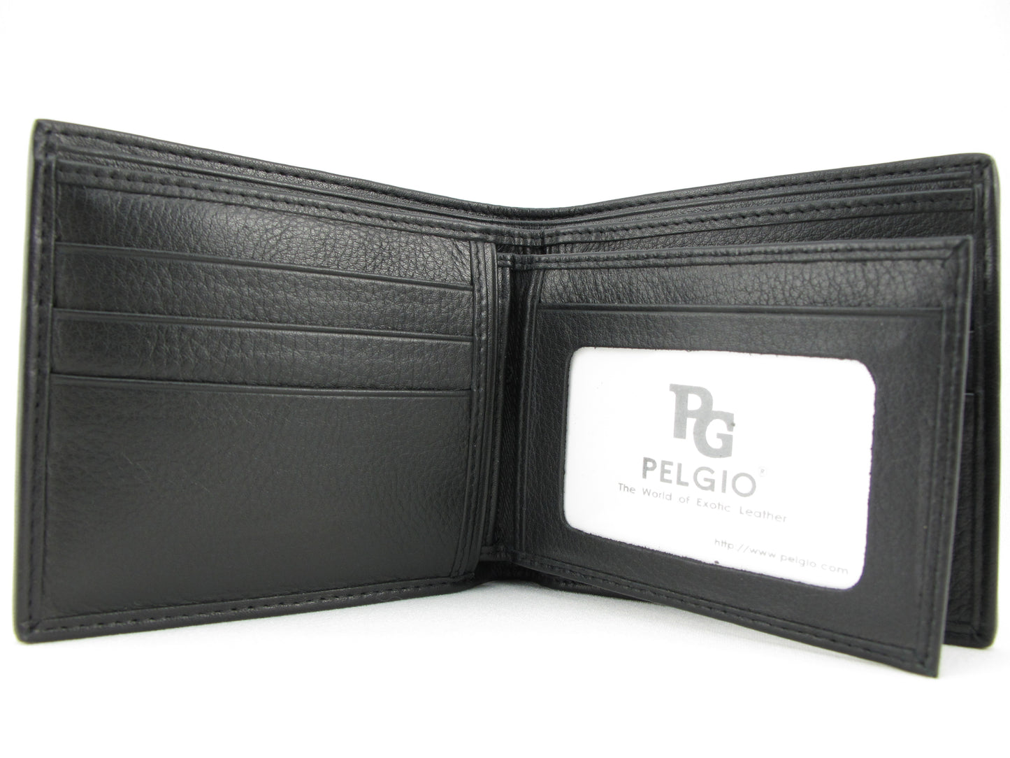 Genuine Burmese Python Skin Leather Removable Bifold Wallet