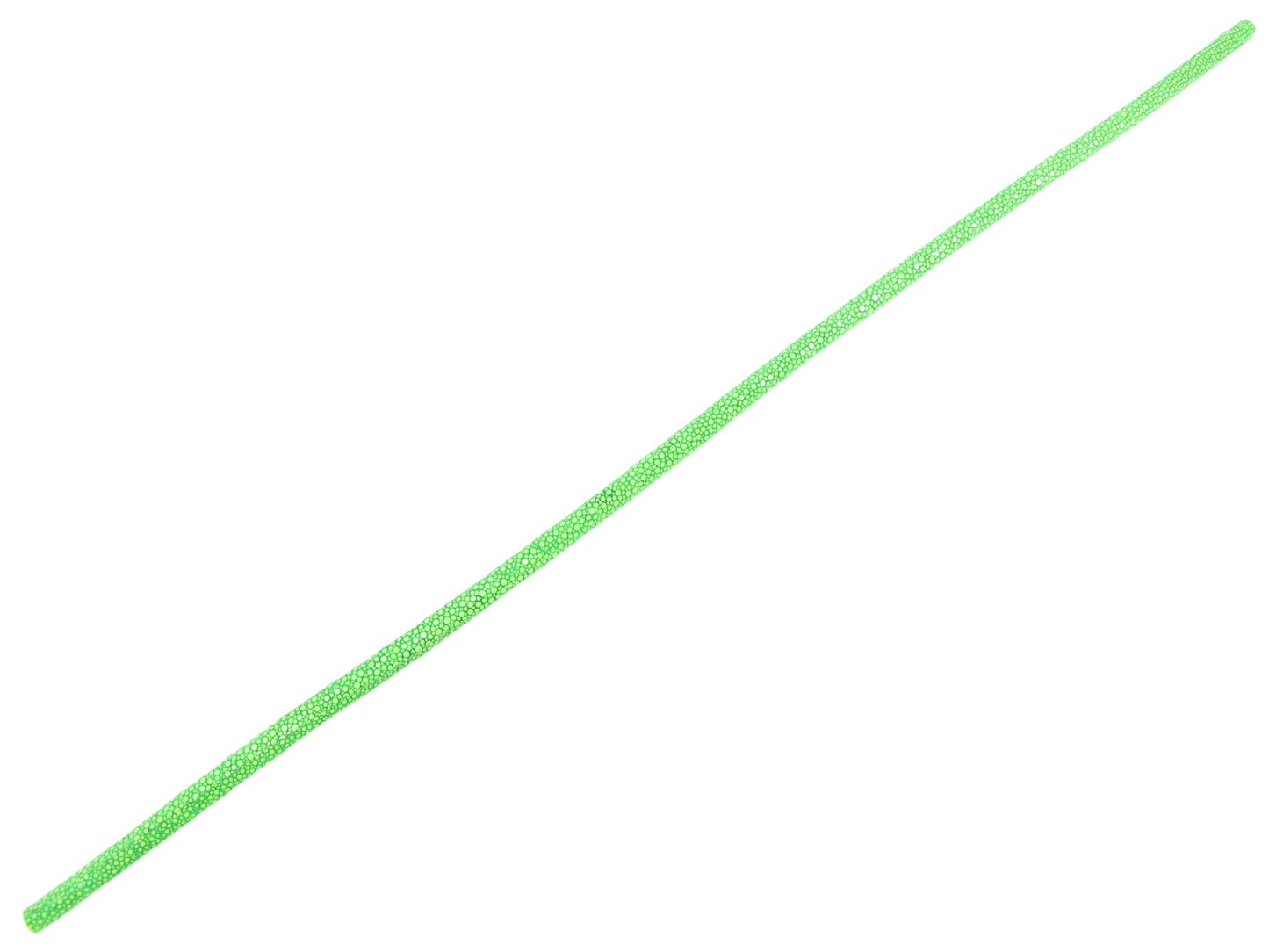 Genuine Polished Stingray Skin Leather Cord Green