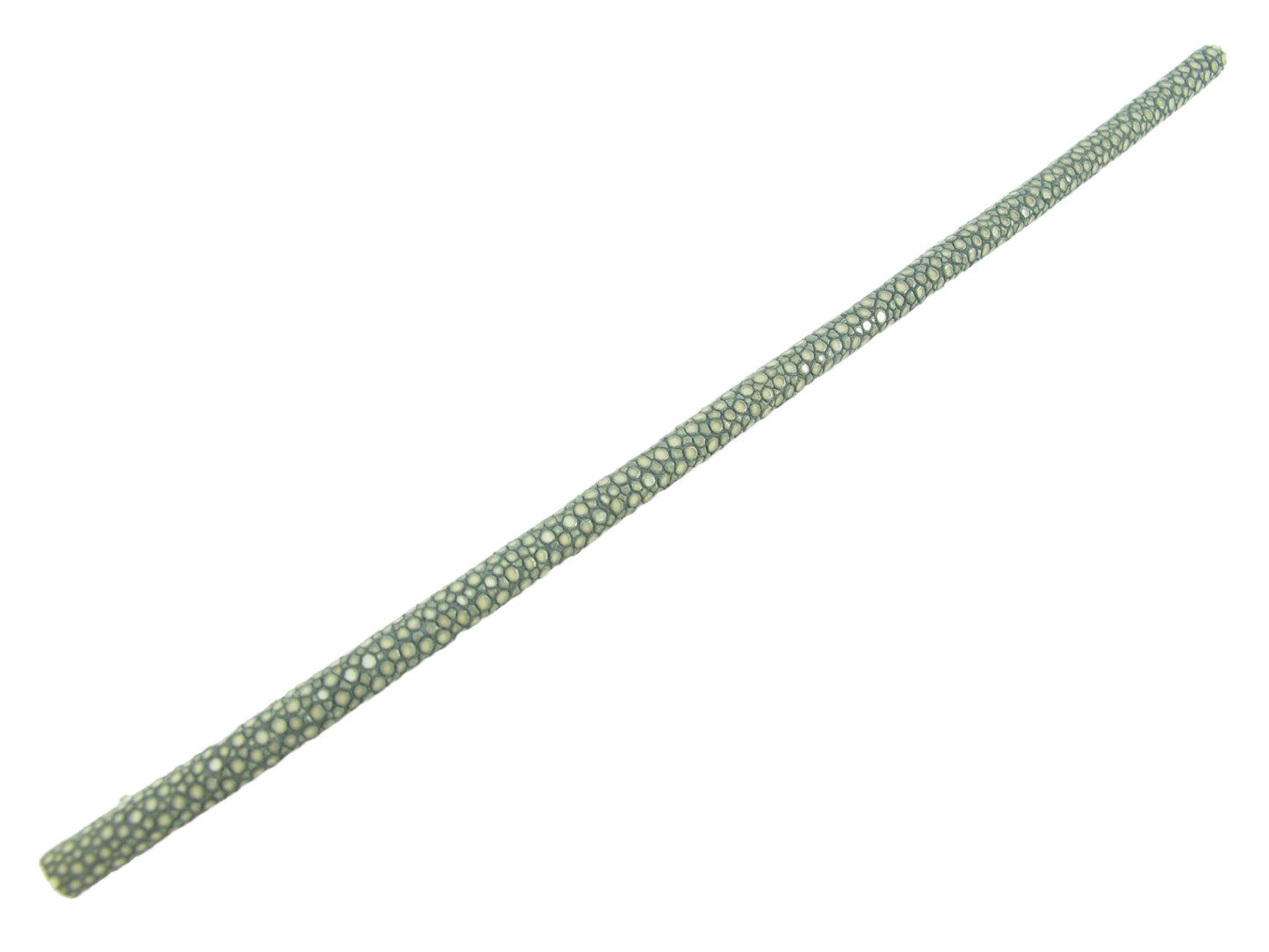 Genuine Polished Stingray Skin Leather Cord Grey