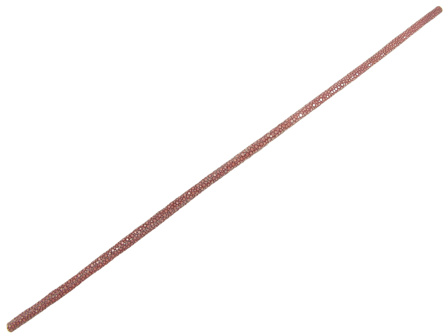 Genuine Polished Stingray Skin Leather Cord Red