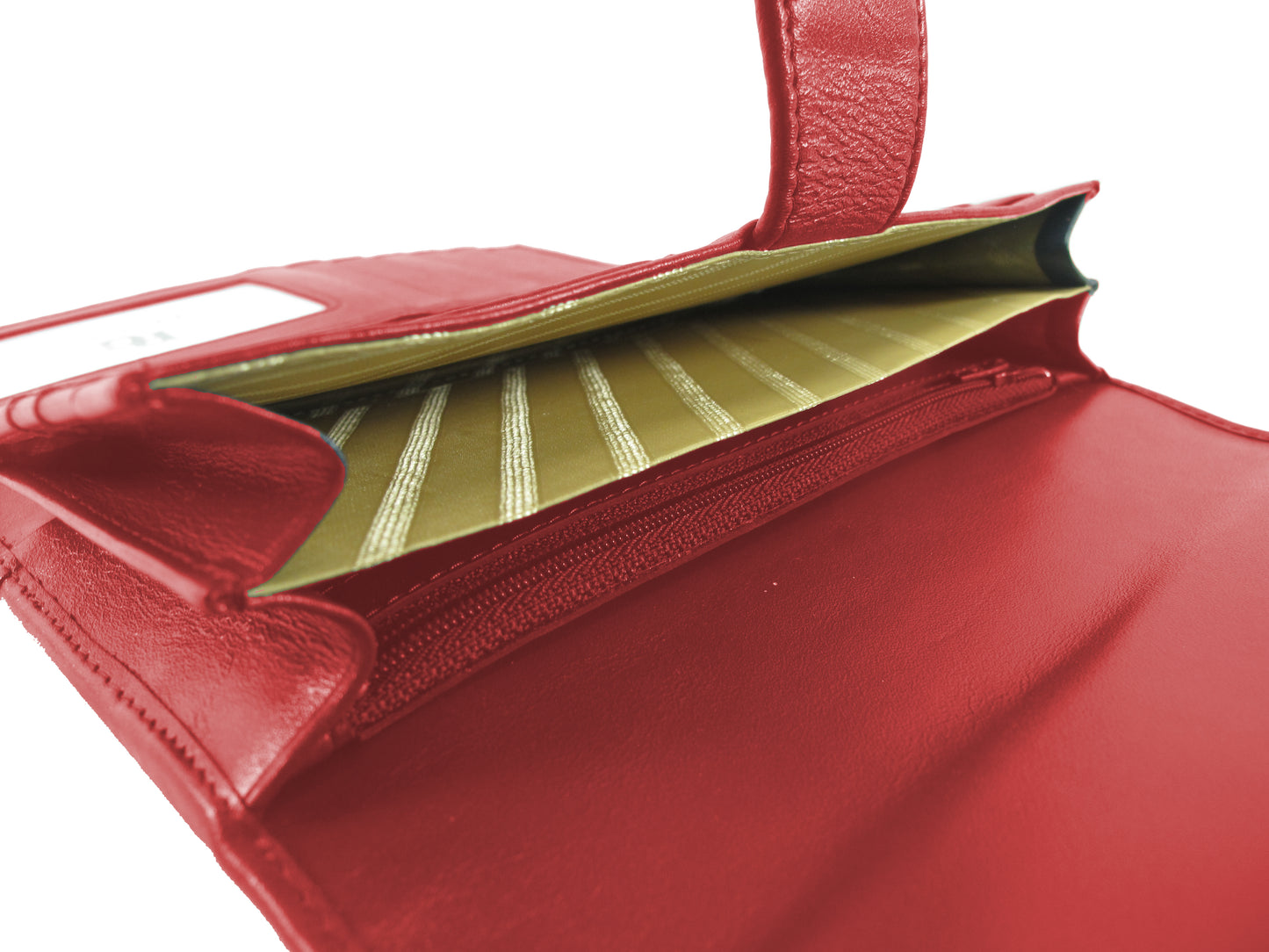 Genuine Row Stingray Skin Leather Women's Trifold Clutch Wallet Purse