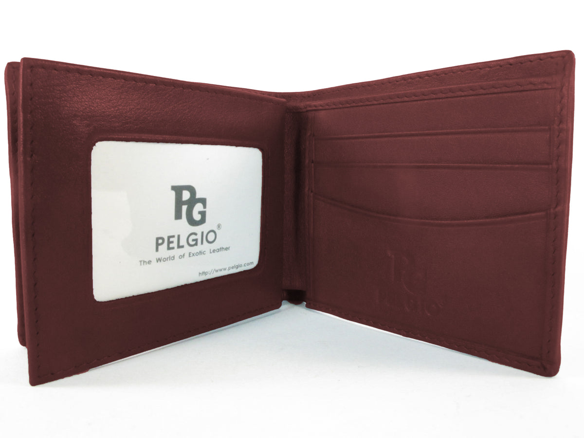 Genuine Stingray Skin Leather Bifold Men's Wallet Tiger Printed