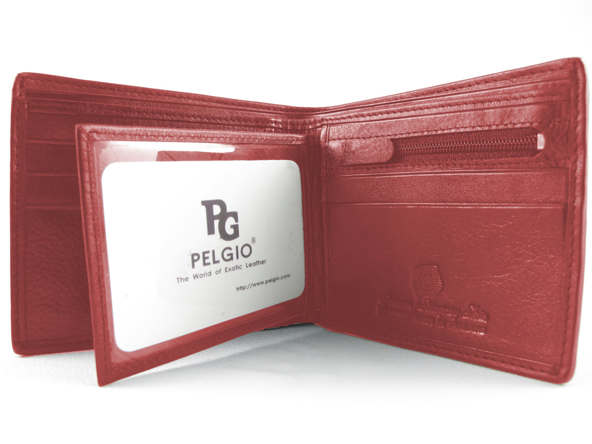 Genuine Stingray Skin Leather Women's Bifold Wallet