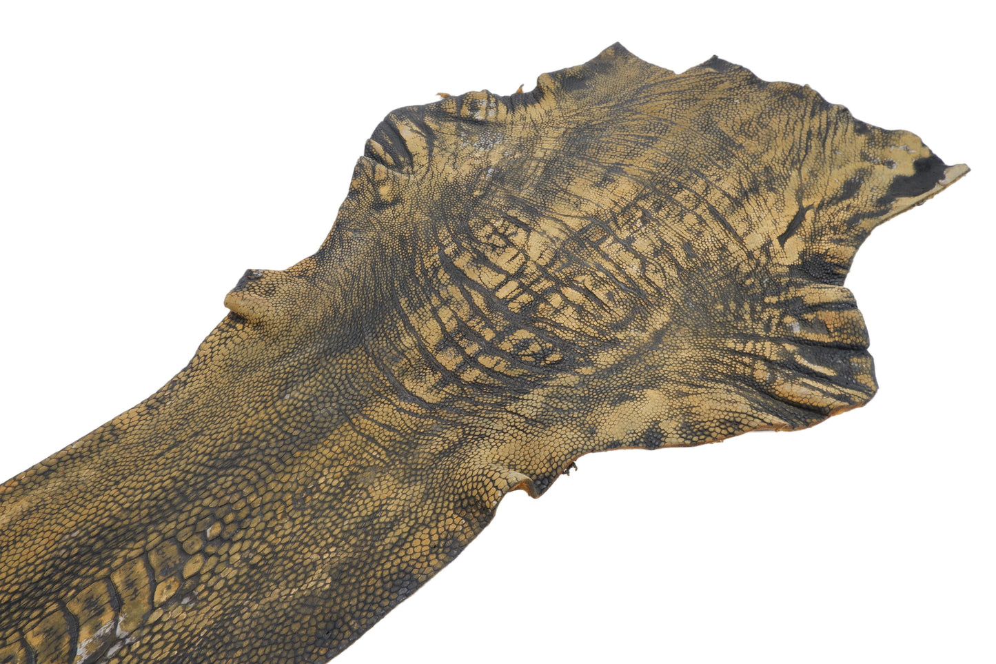 Genuine Ostrich Leg Skin with Claw Leather Hide Pelt