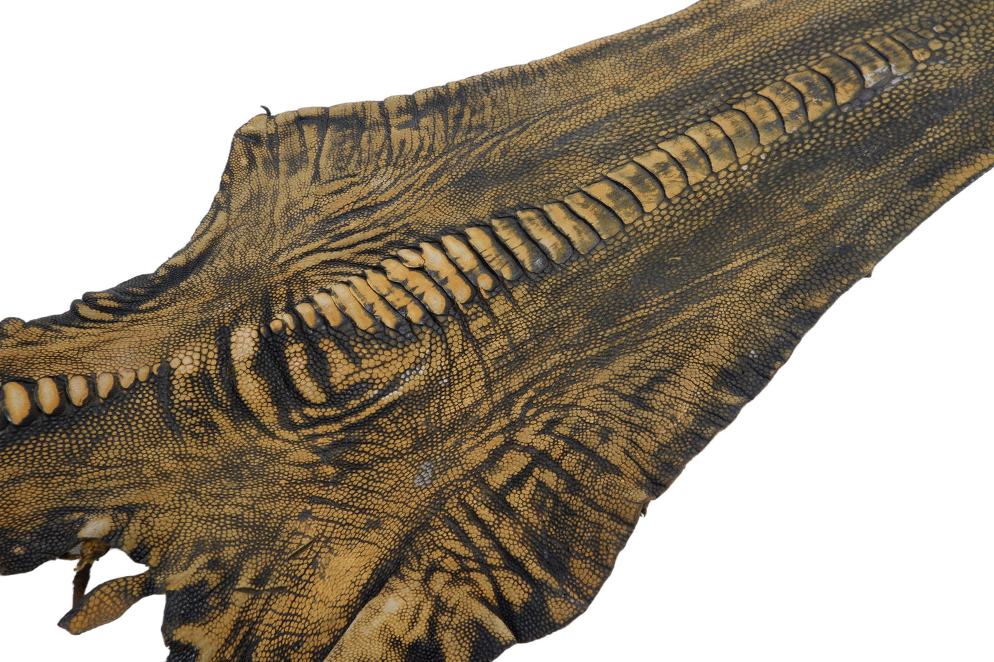 Genuine Ostrich Leg Skin with Claw Leather Hide Pelt