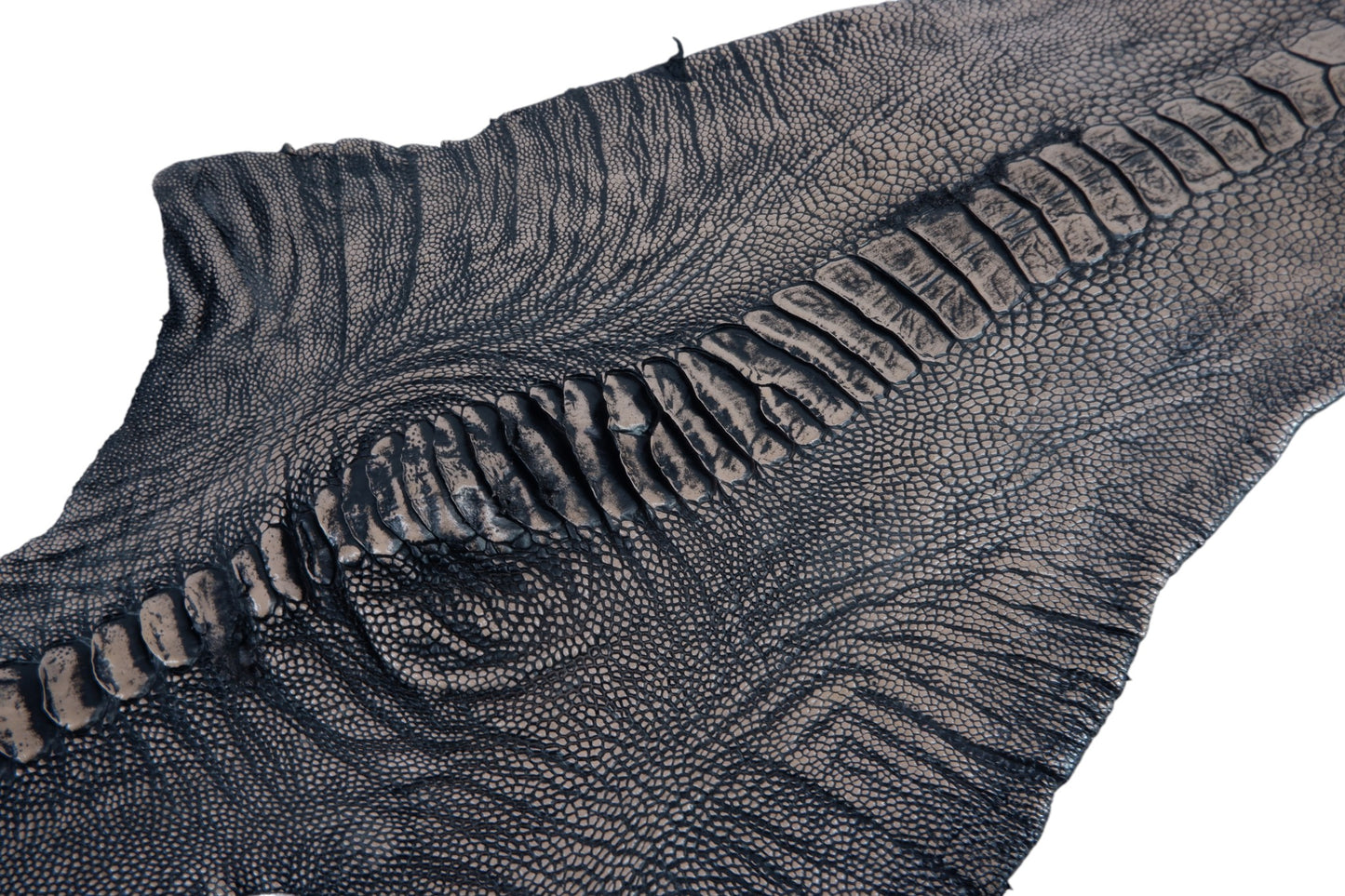 Genuine Ostrich Leg Skin with Claw Leather Hide Pelt