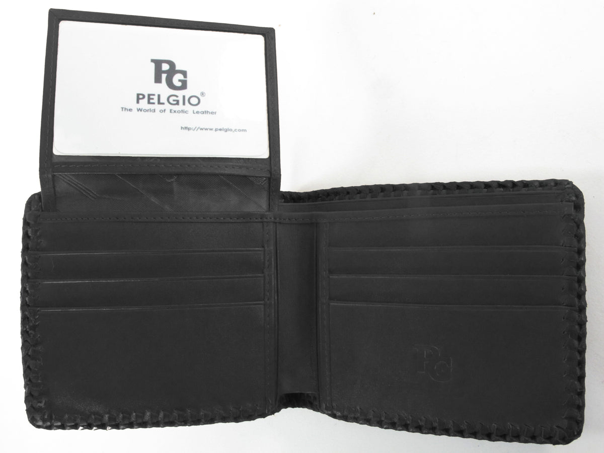 Genuine Lizard Belly Skin Leather Handmade Bifold Wallet