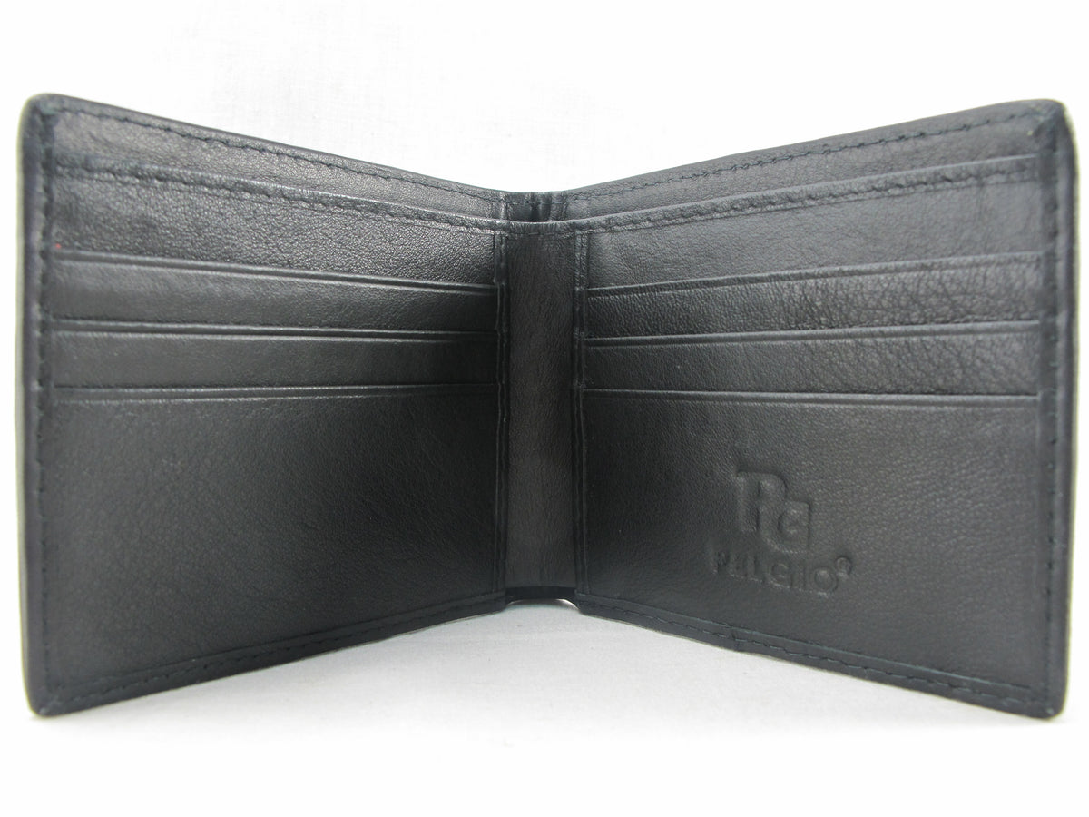 Genuine Caiman Crocodile Tail Skin Leather Bifold Wallet