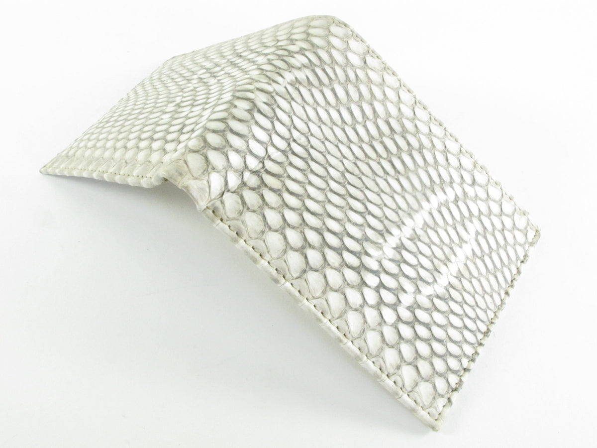 Genuine Cobra Snake Skin Leather Slim Bifold Wallet with Cobra Interior