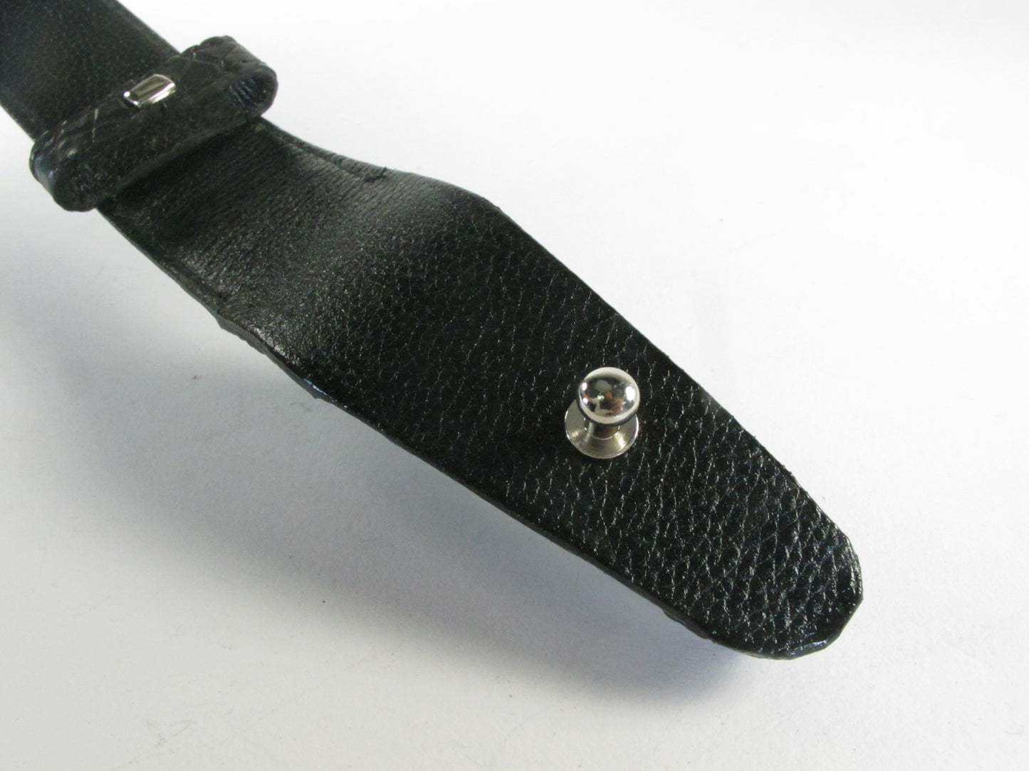 Genuine Crocodile Skin with Head Leather Dress Belt