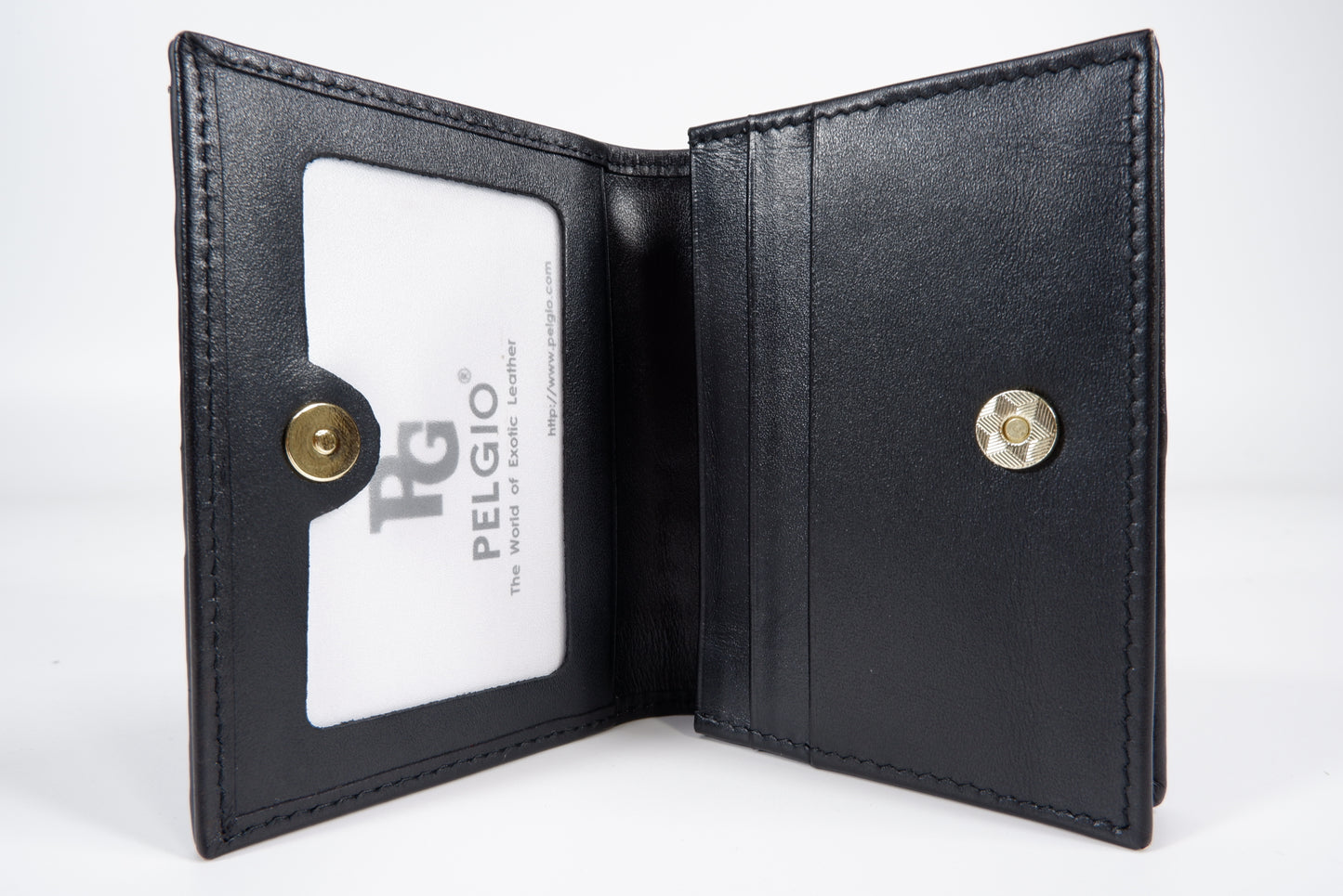 Genuine Crocodile Belly Skin Leather Business & Credit Card Holder Wallet