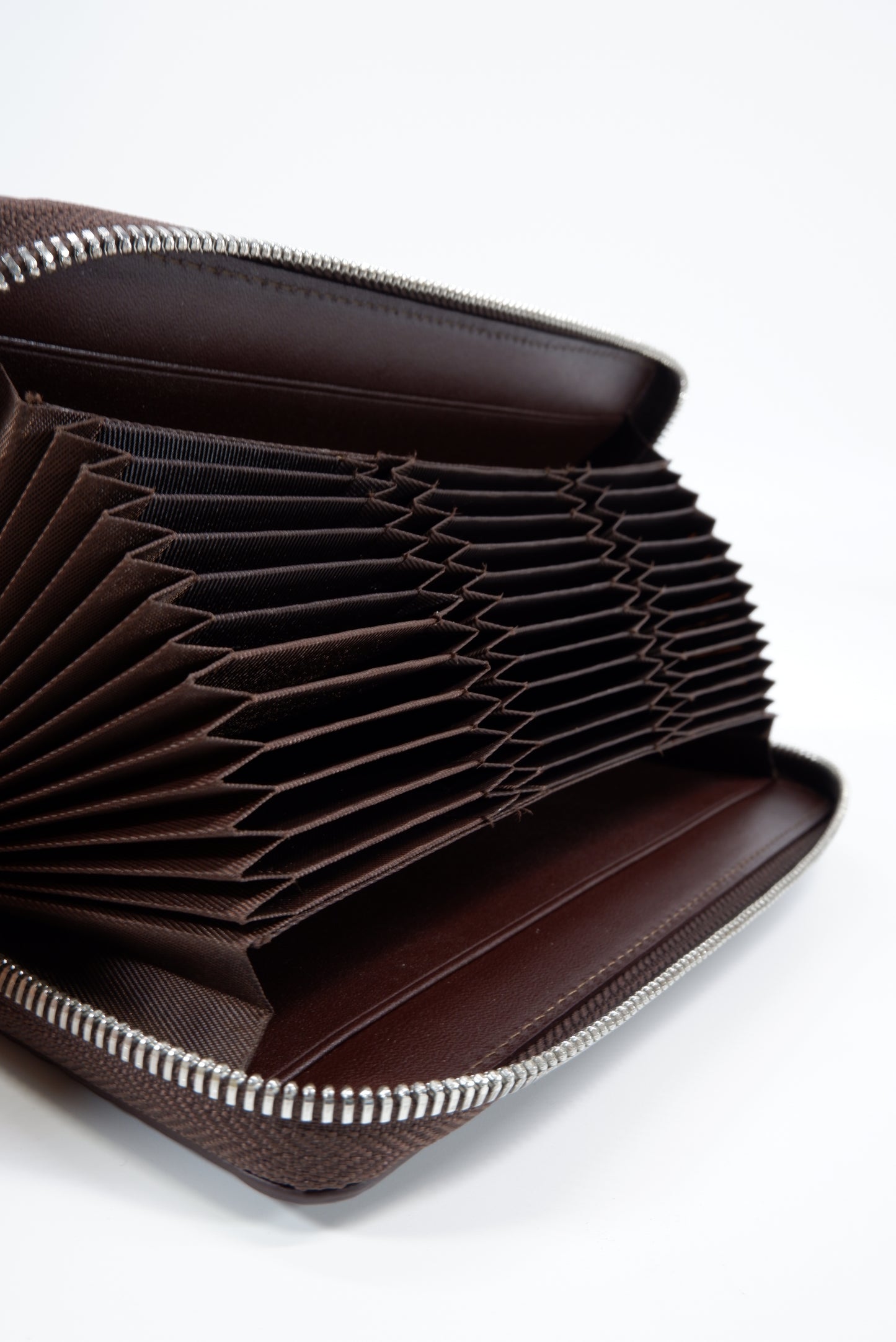 Genuine Crocodile Belly Skin Leather Zip Around Clutch Wallet Purse