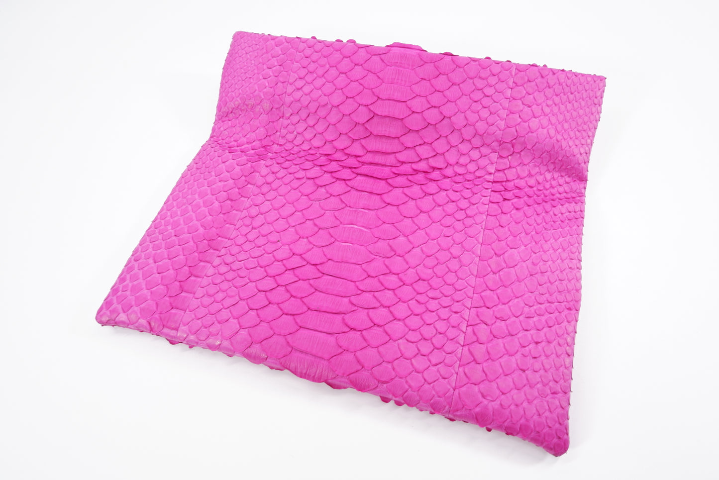 PELGIO Genuine Python Skin Leather Magnetic Fold Clutch Bag Purse