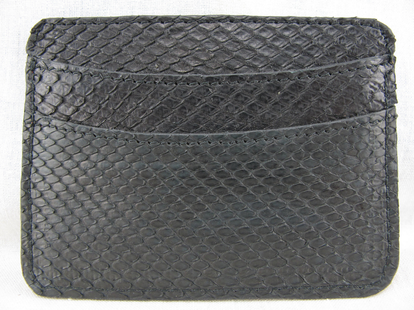 Genuine Python Skin Leather Slim Business & Credit Card Holder Wallet