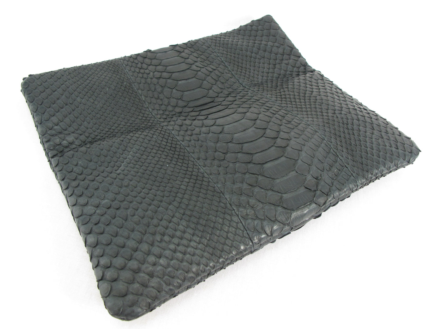 PELGIO Genuine Python Skin Leather Magnetic Fold Clutch Bag Purse