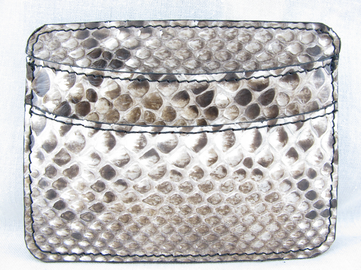 Genuine Python Skin Leather Slim Business & Credit Card Holder Wallet