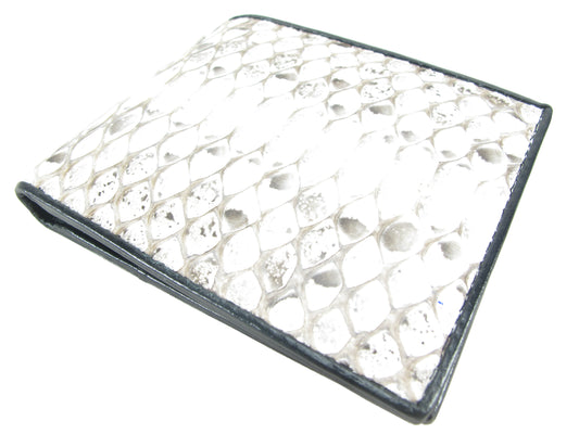 Genuine Burmese Python Belly Snake Skin Leather Soft Bifold Wallet