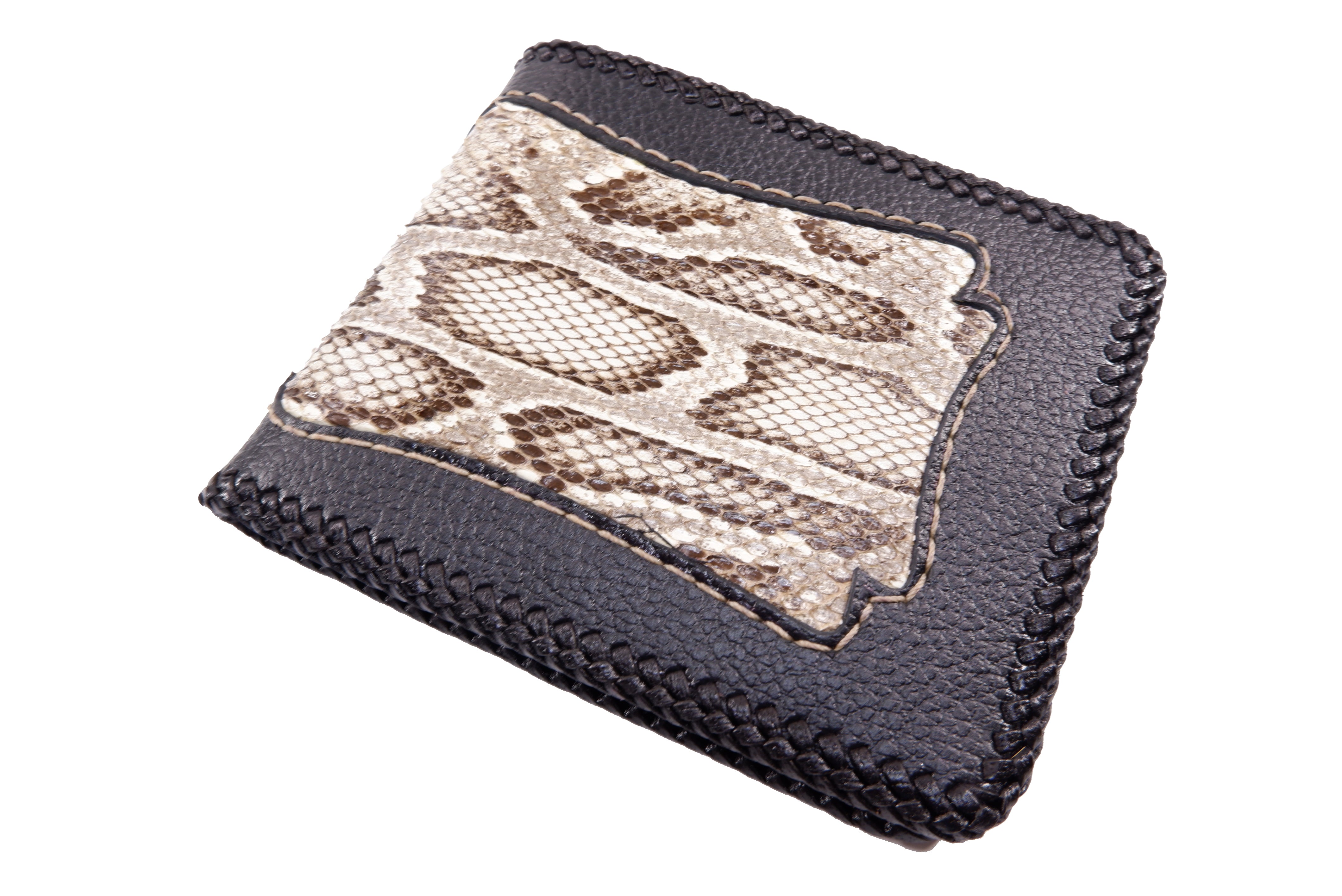 Quick Release Hose Connector Genuine Python Skin Leather Clutch