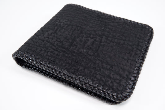 Genuine Shark Skin Leather Handmade Bifold Wallet