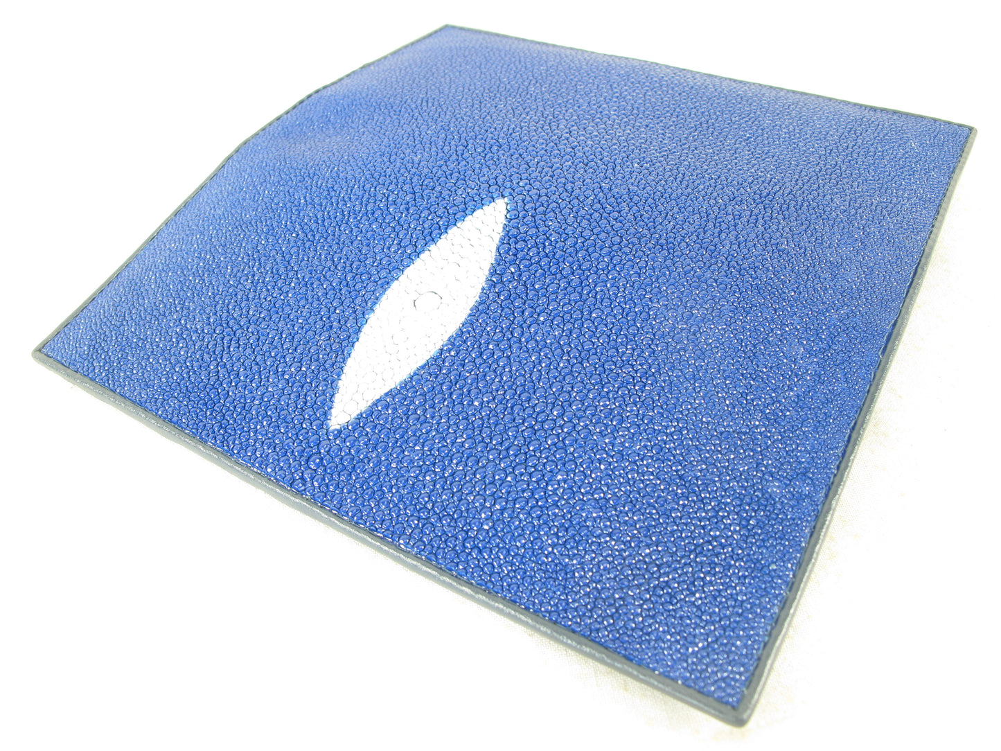 Genuine Stingray Skin Leather Long Checkbook Wallet