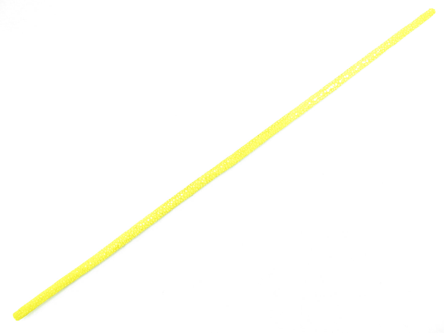 Genuine Polished Stingray Skin Leather Cord Yellow