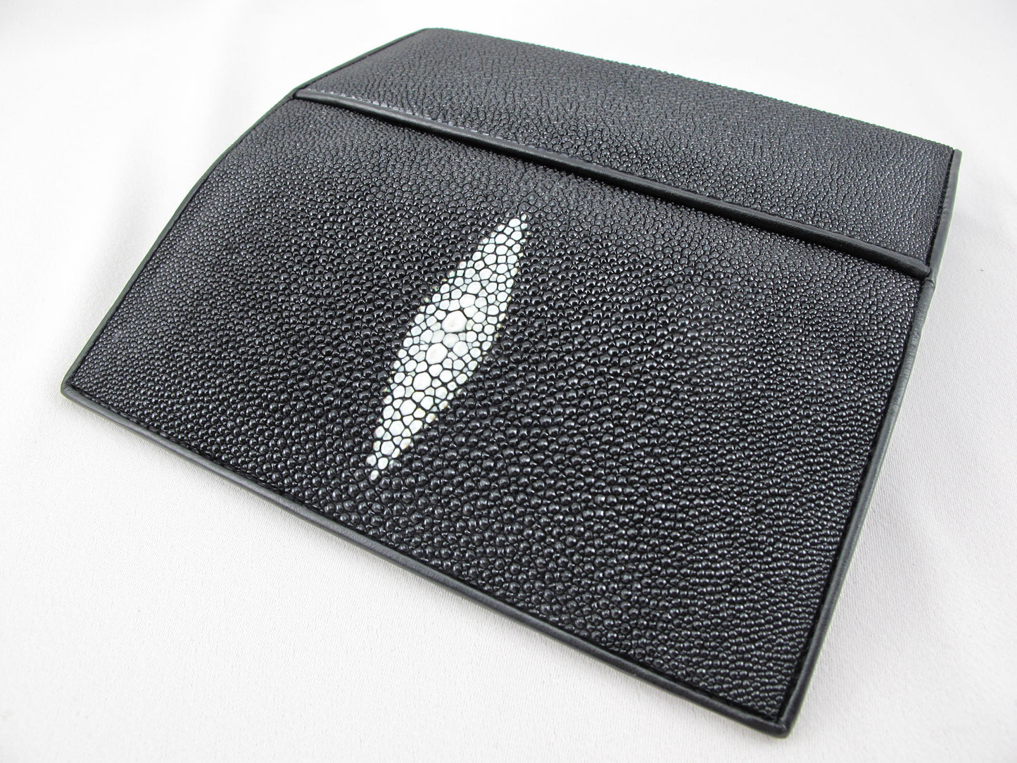 Genuine Stingray Skin Leather Women's Long Clutch Wallet Purse