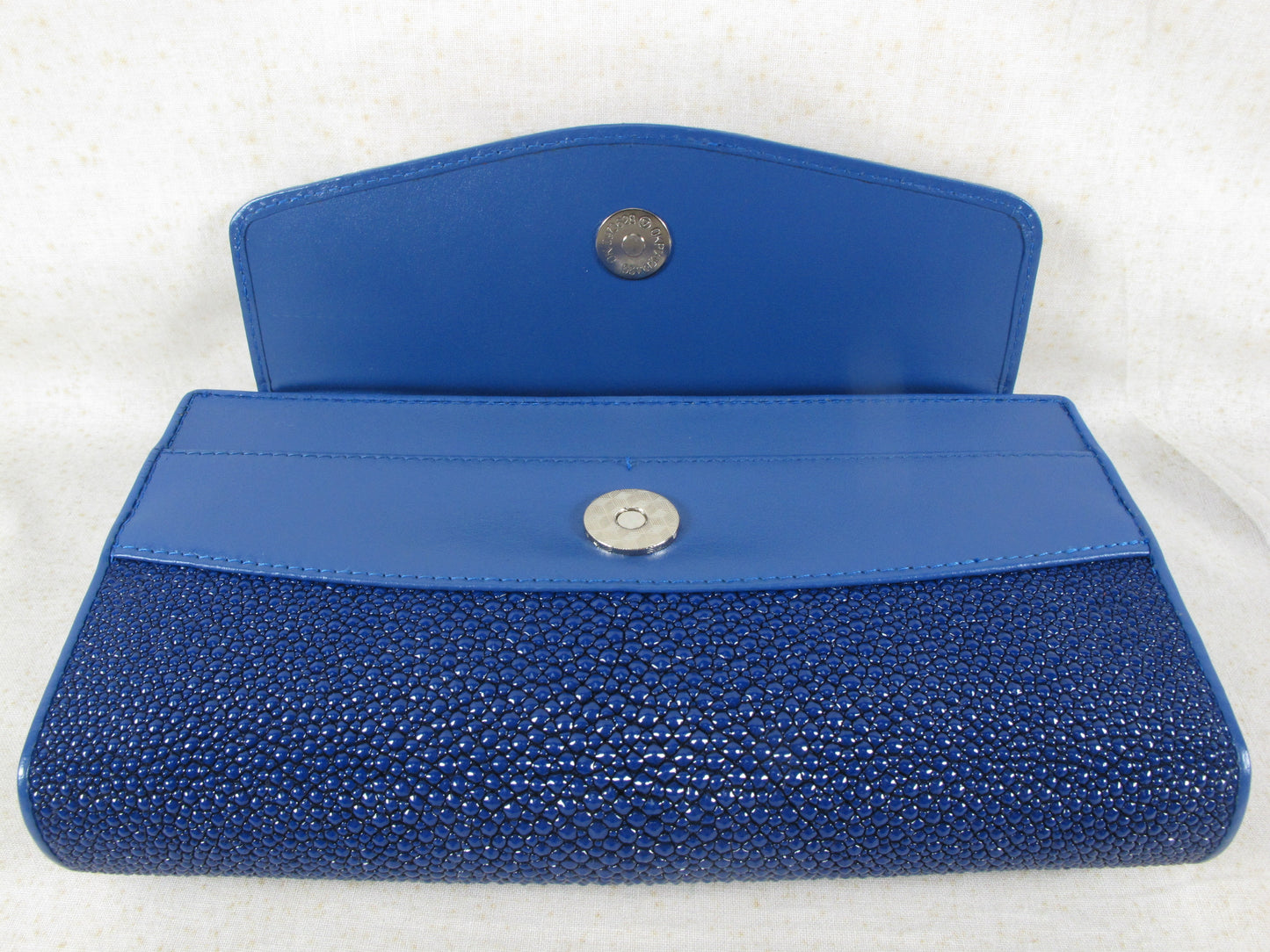 PELGIO Genuine Stingray Skin Leather Women's Clutch & Shoulder Bag