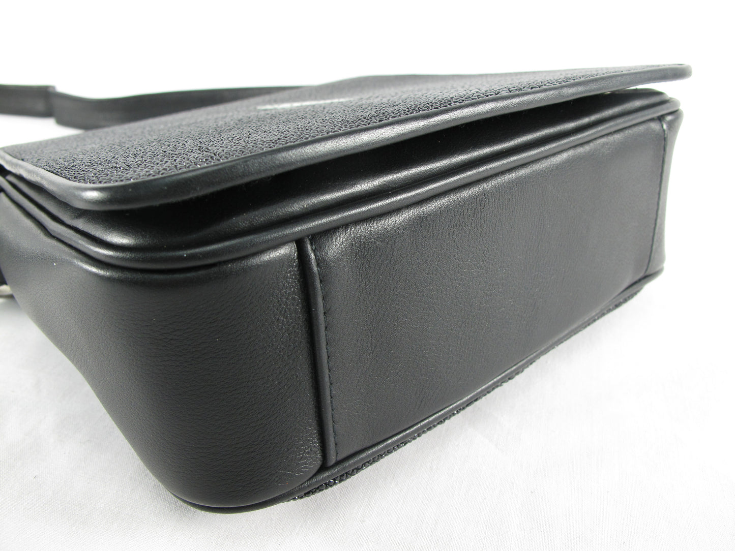 Genuine Stingray Skin Leather Men's Crossbody Messenger Bag