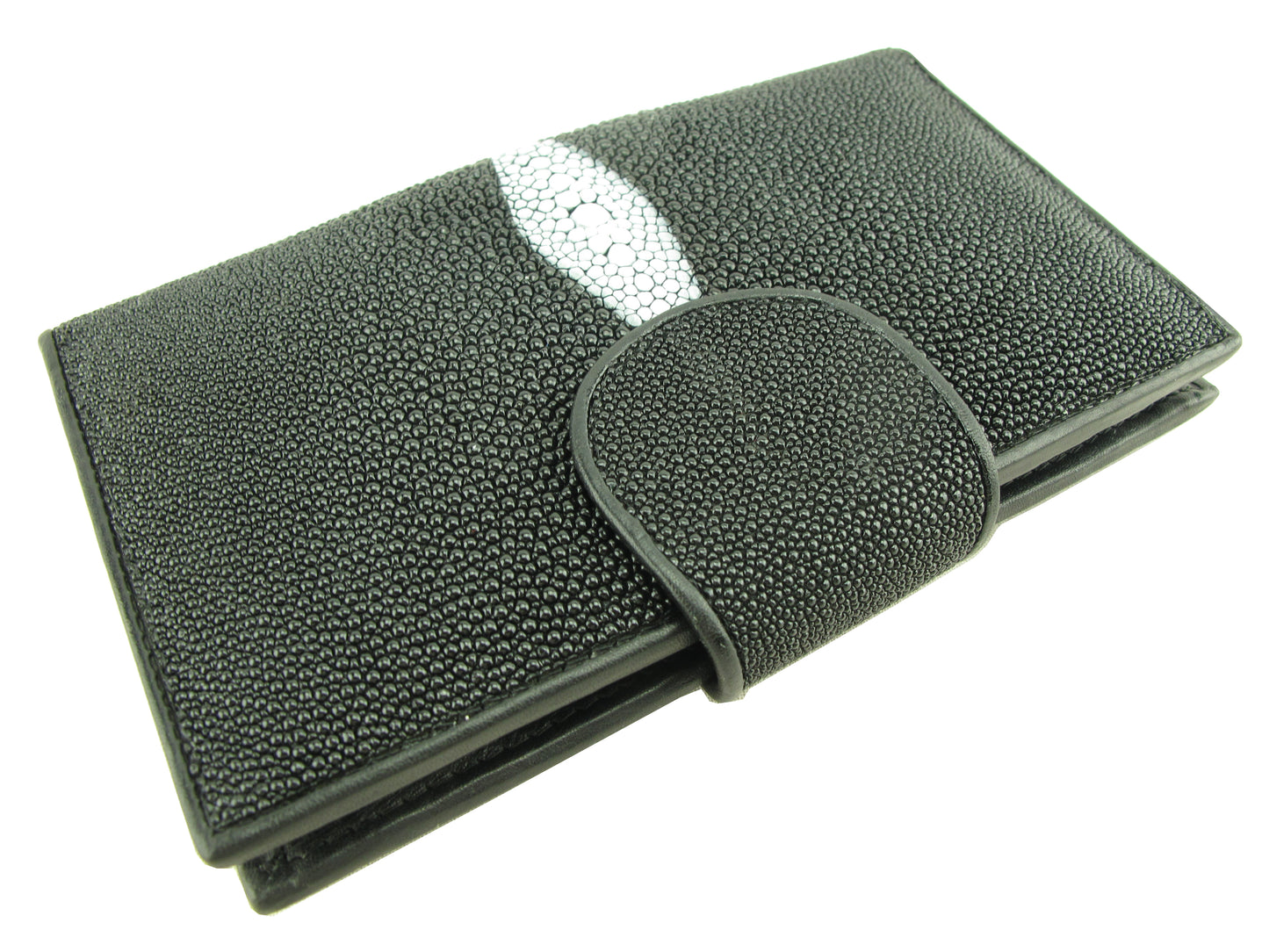 Genuine Stingray Skin Leather Medium Clutch Wallet Coins Purse