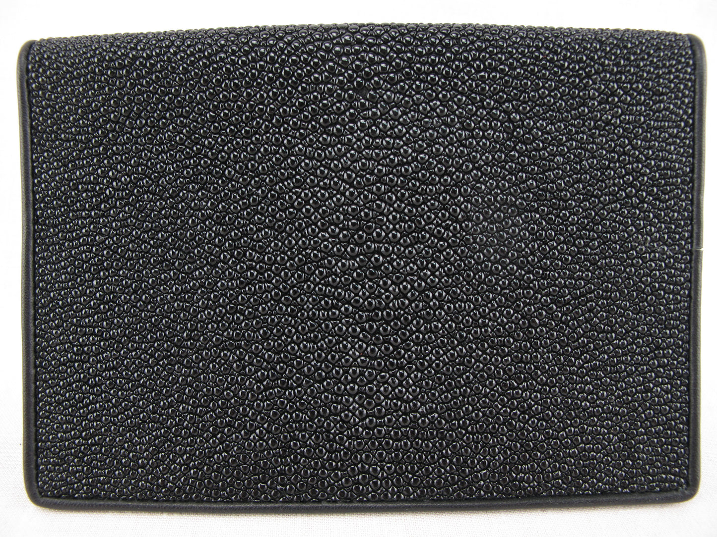 Genuine Stingray Skin Leather Passport & Card Holder Wallet