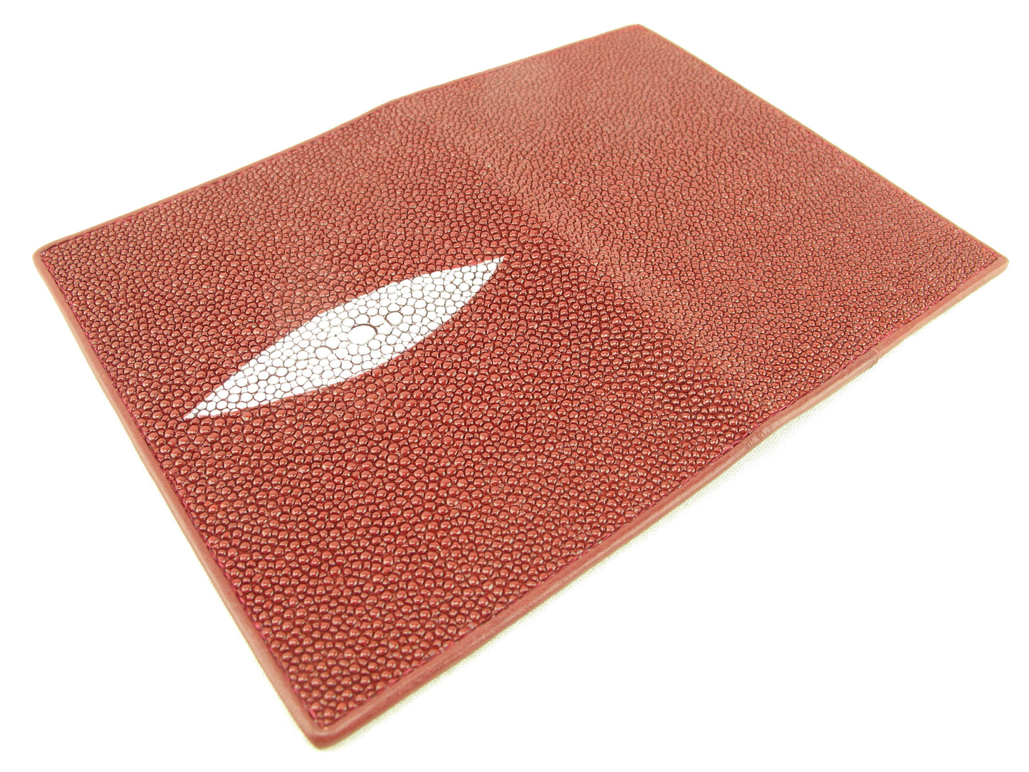 Genuine Stingray Skin Leather Passport & Card Holder Wallet