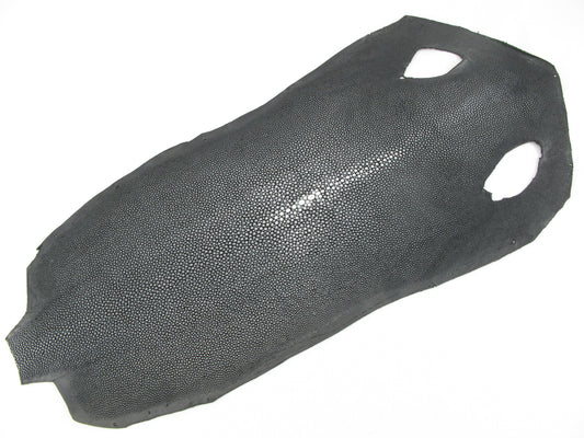 Genuine Polished Stingray Skin Leather Long Shape Hide Pelt