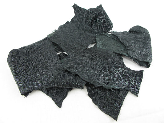 Genuine Stingray Skin Leather Scraps Hide Pelt 100 grams