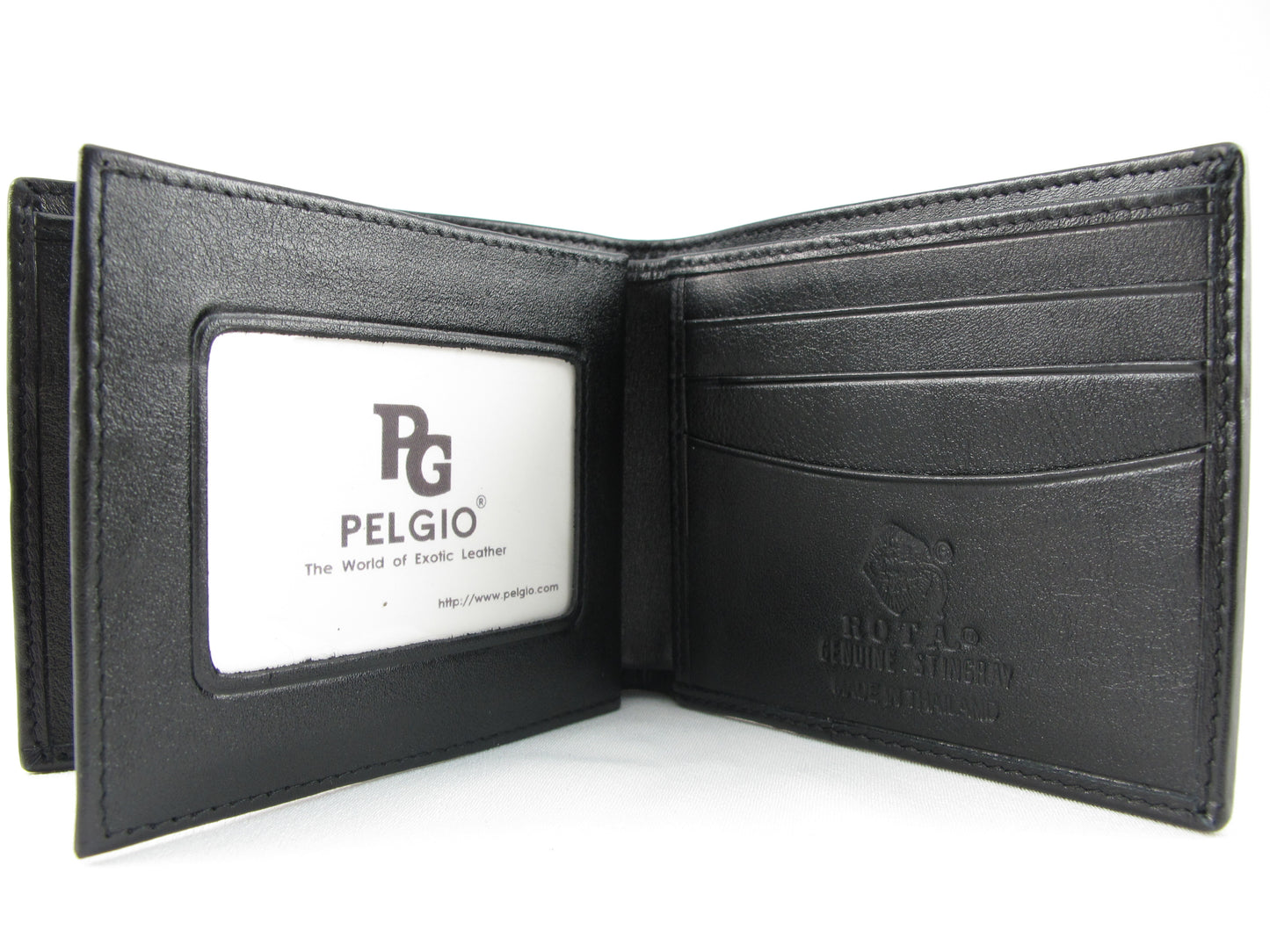 Genuine Stingray Skin Leather Bifold Men's Wallet