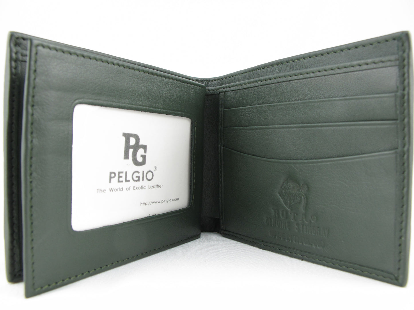 Genuine Stingray Skin Leather Bifold Men's Wallet