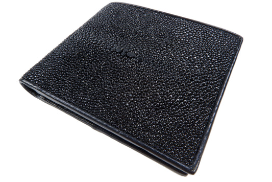 Genuine Stingray Skin Leather Bifold Men's Wallet