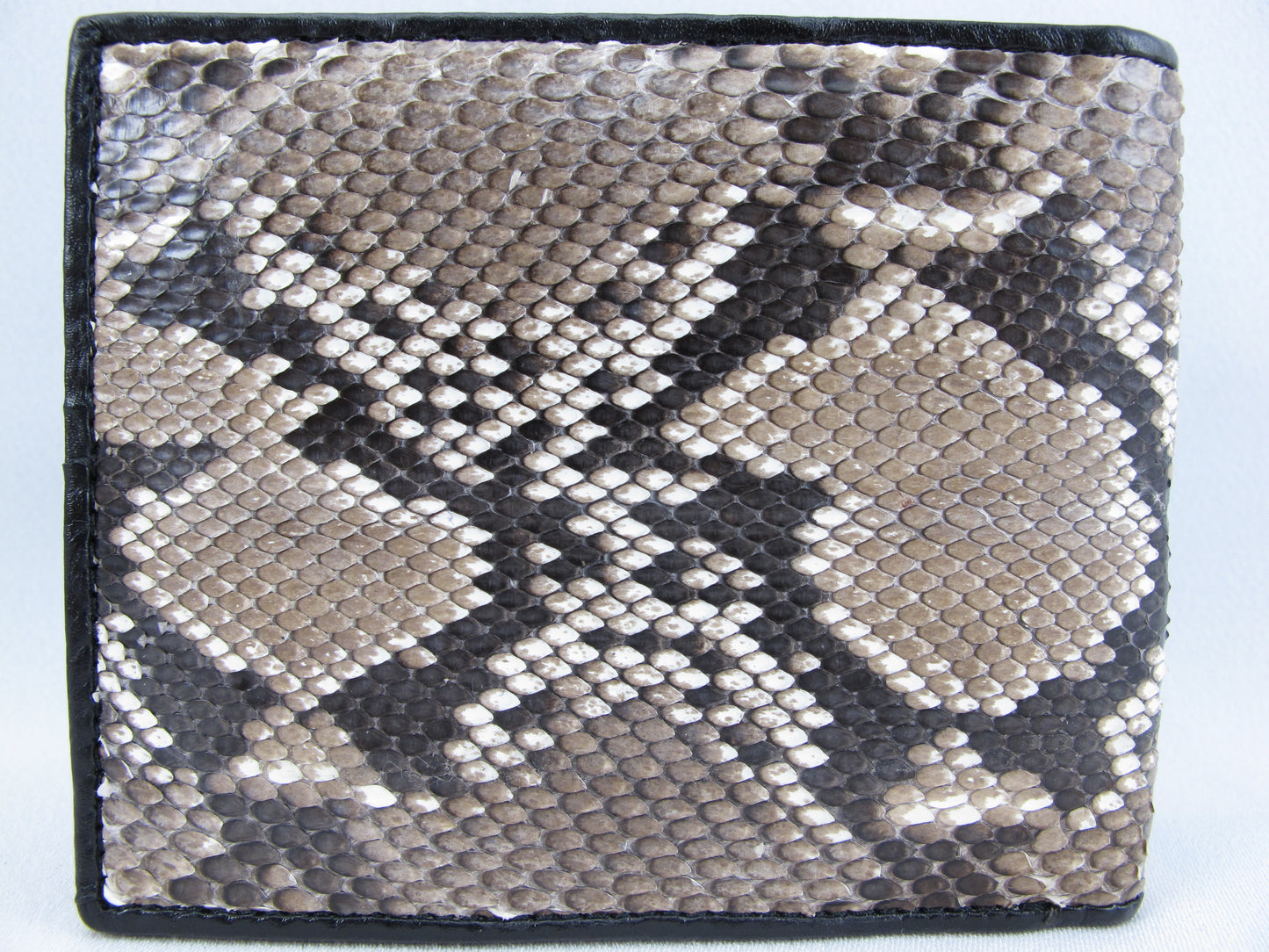 Genuine Reticulated Python Snake Skin Soft Bifold Wallet